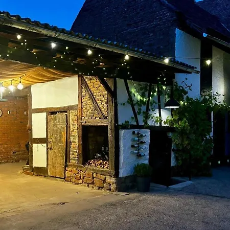 Charming In Historic Half-timbered House Grosswallstadt